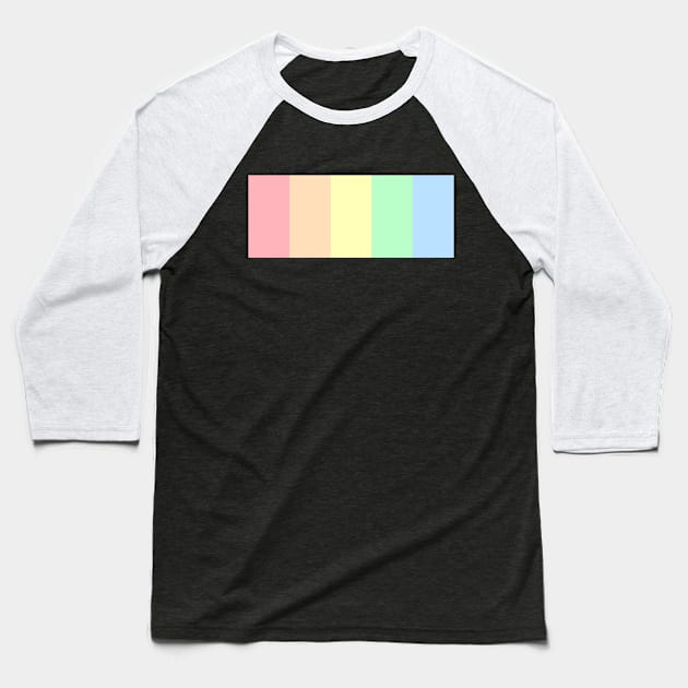 Equality rainbow in pastel colors Baseball T-Shirt by sanseffort